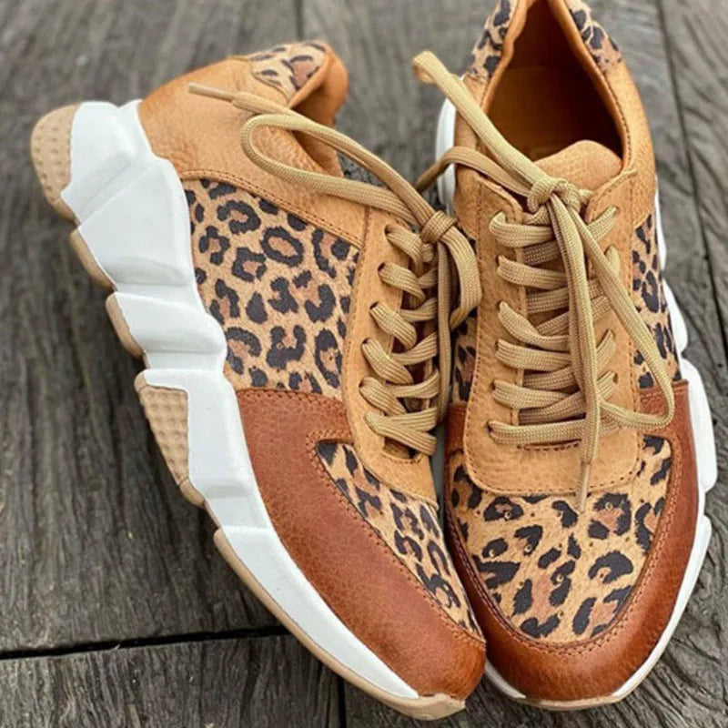 Women's Leopard Print Sneakers