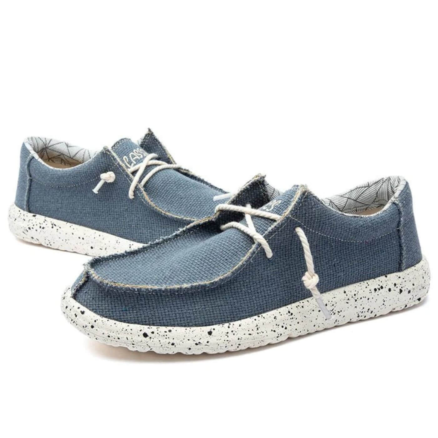 Men's Casual Lightweight Slip-On Shoes with Speckled Flexible Sole
