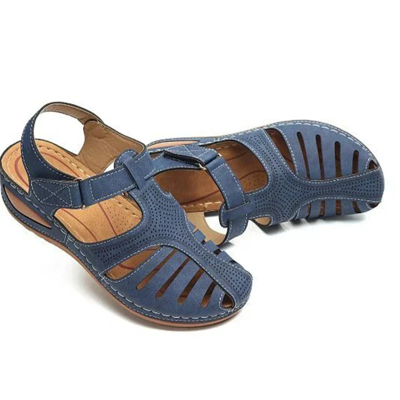 Women's Orthopedic Sandals with Cut-Out Design and Soft Soles