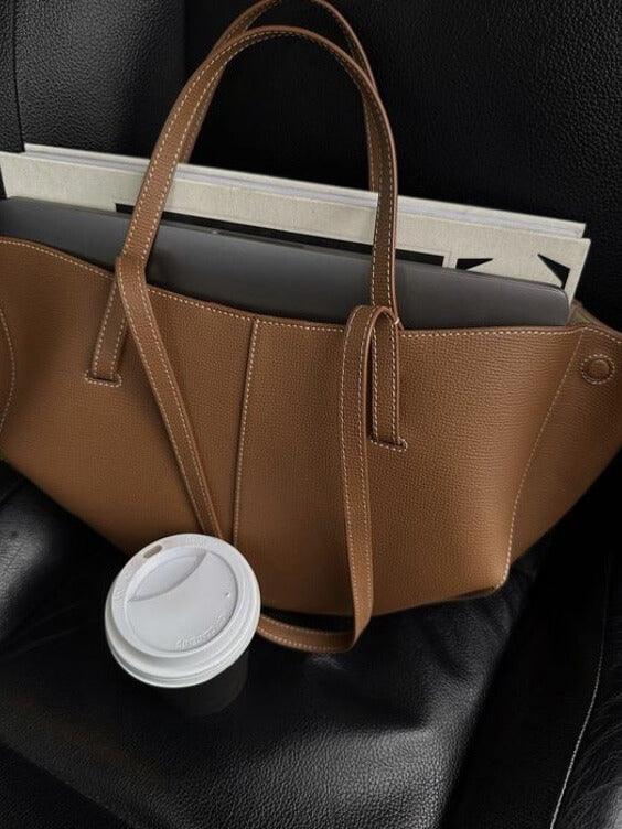 Women's Vintage-Inspired Tote Bag with Sturdy Top Handles
