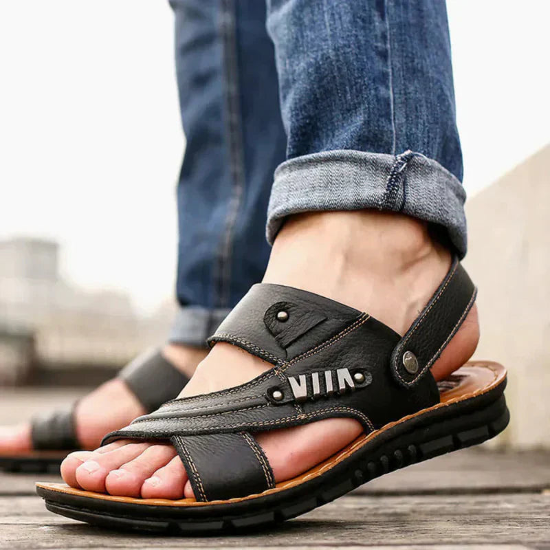 Men's Ergonomic Sandals with Adjustable Strap and Cushioned Sole