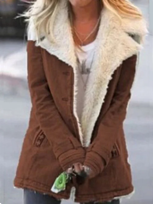 Women's Winter Jacket with Soft Lining and Turn-Down Collar