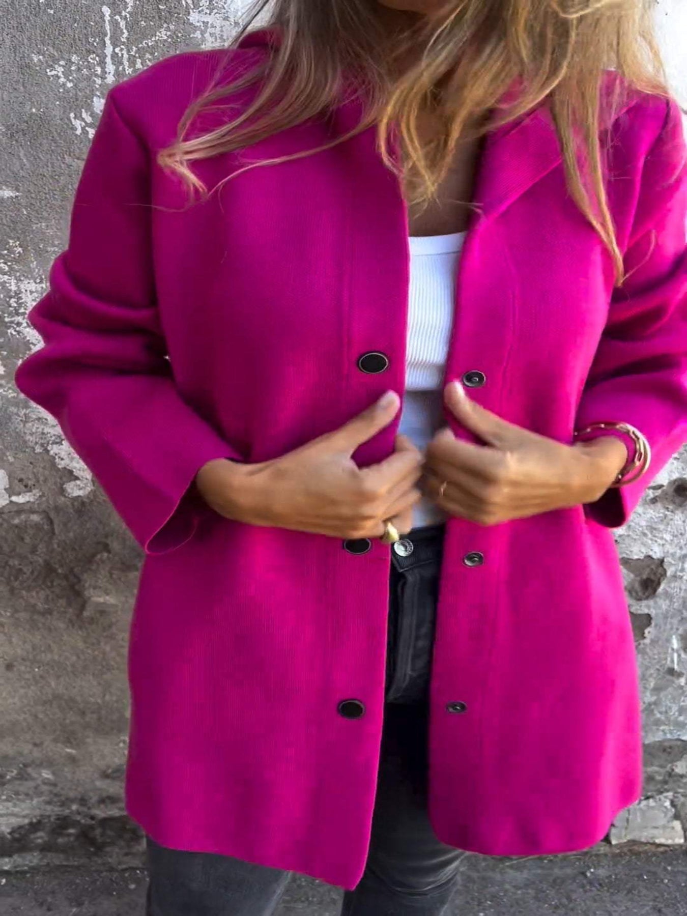 Women's Spring Jacket with Button Details