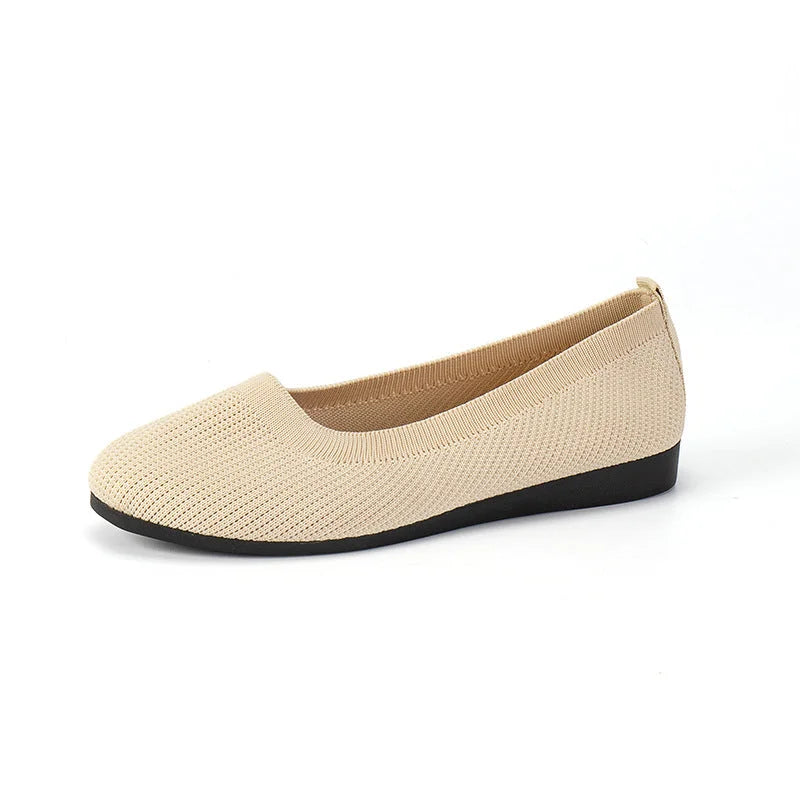 Women's Round Toe Slip-On Anti-Slip Shoes with Soft Insole