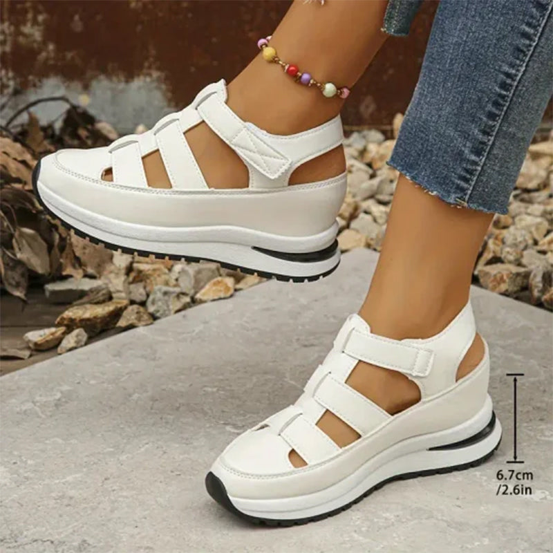 Women's Orthopedic Platform Sandals with Adjustable Straps