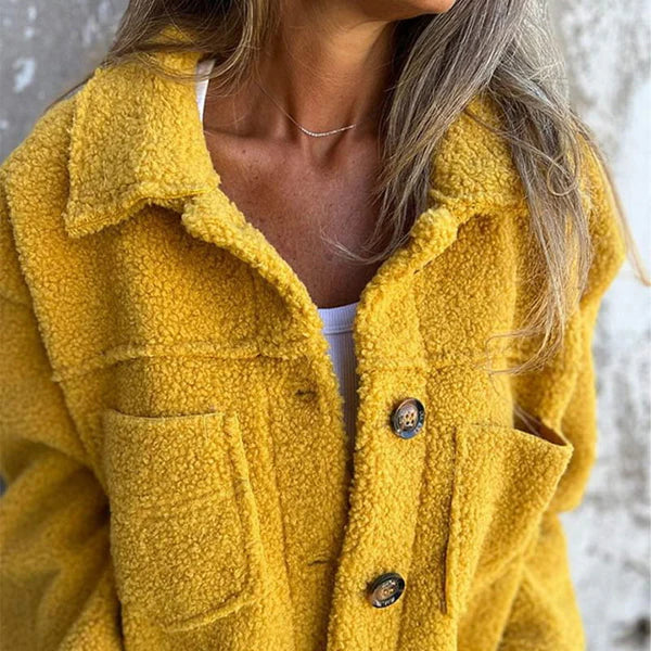 Women's Wool Jacket with Lapel