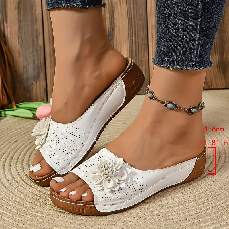Women's Floral Design Orthopedic Sandals