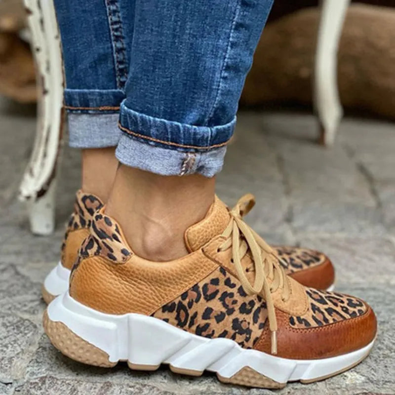 Women's Leopard Print Sneakers