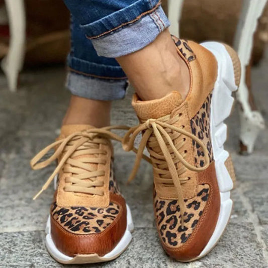 Women's Leopard Print Sneakers