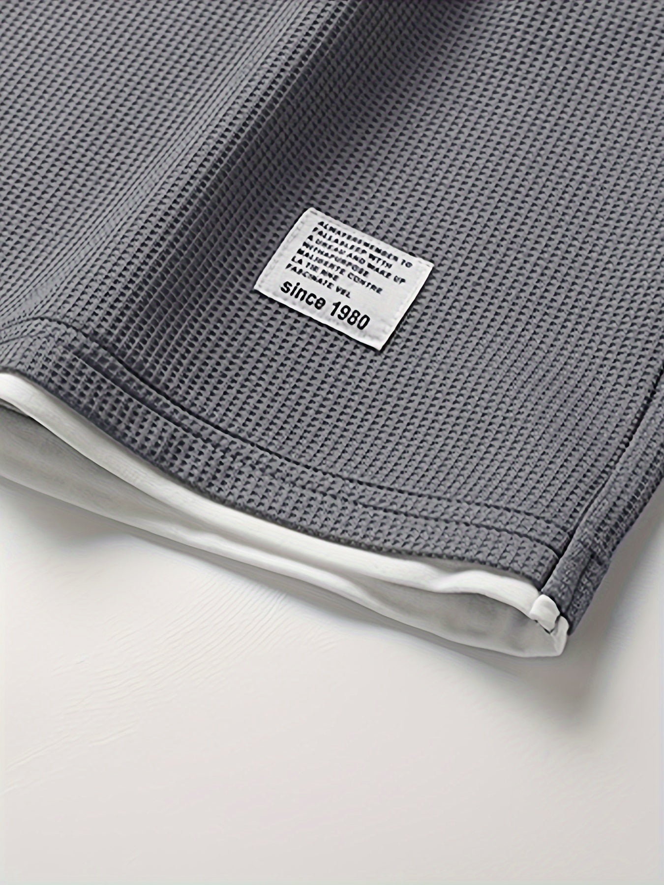 Men's Two-Piece Set with Short-Sleeve Top and Drawstring Shorts