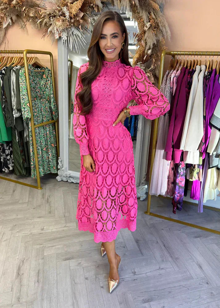 Women's Lace Detail Maxi Dress