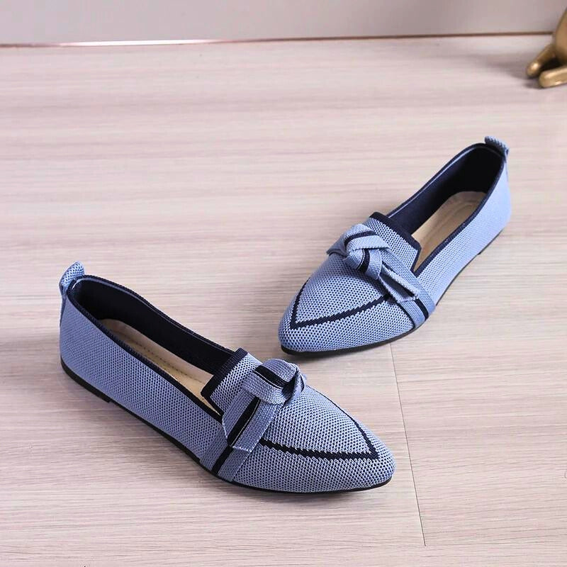 Women's Elegant Flats with Knotted Design for Comfortable Fit