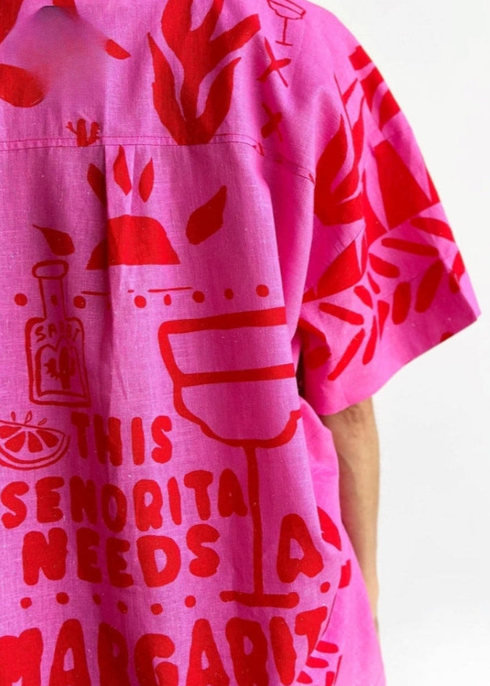 Women's Printed Two-Piece Shirt and Shorts Set for Summer