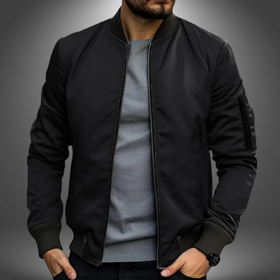 Men’s Lightweight Bomber Jacket – Casual Windbreaker Style