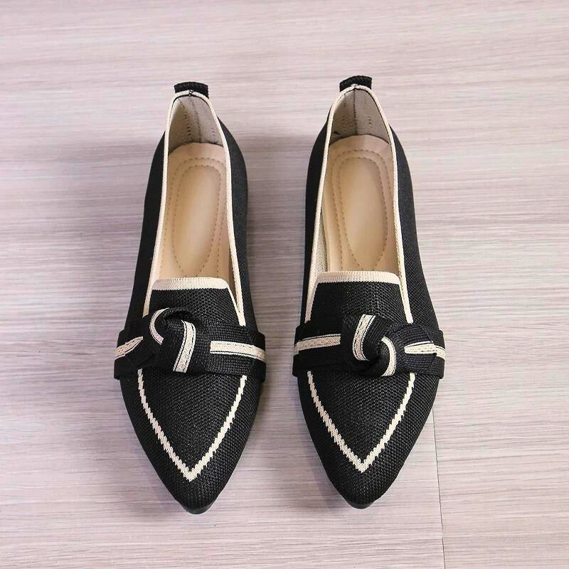 Women's Elegant Flats with Knotted Design for Comfortable Fit