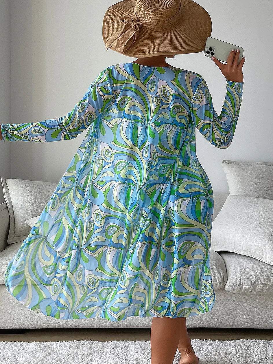 Women's Chic Three-Piece Beachwear Set