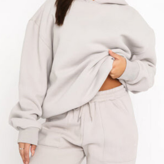 Women's Oversized Hoodie and Jogger 2-Piece Set Loungewear Tracksuit