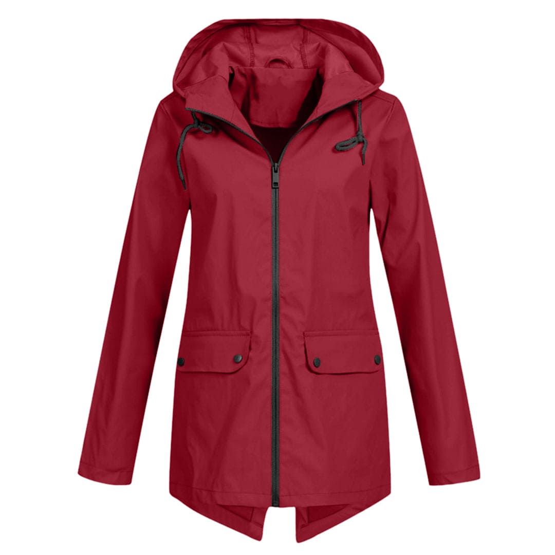 Women's Lightweight Waterproof Windbreaker Jacket with Hood