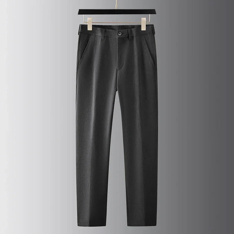 Men's Slim-Fit Two-Piece Suit Set with Blazer and Tailored Trousers