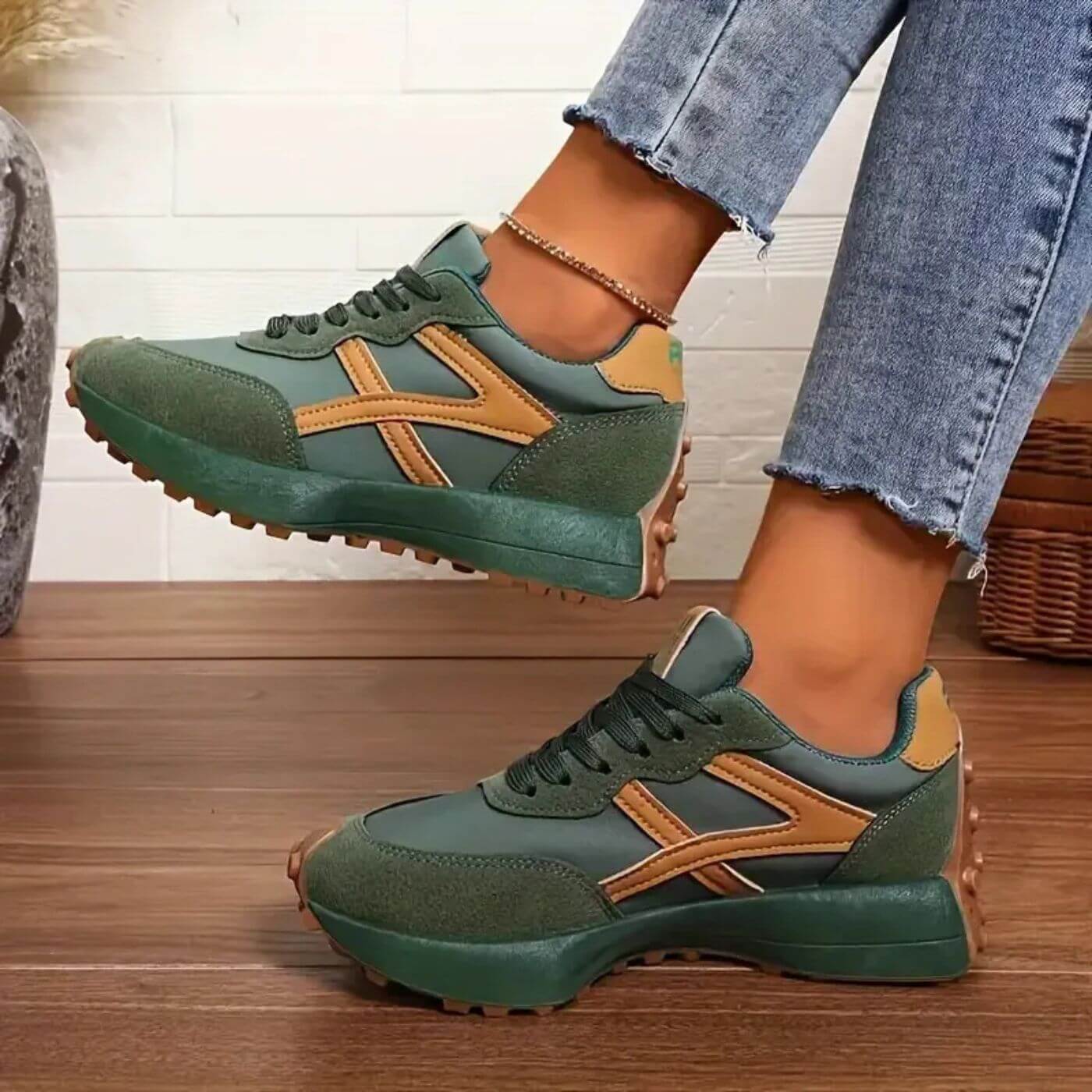 Women's Orthopedic Lace-Up Athletic Shoes