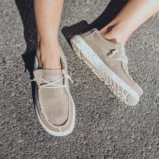 Men's Casual Lightweight Slip-On Shoes with Speckled Flexible Sole