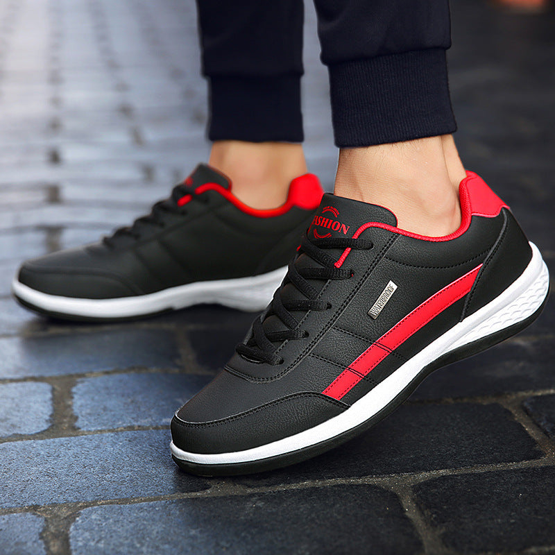 Men's Casual Lace-Up Sneakers with Cushioned Grip Sole