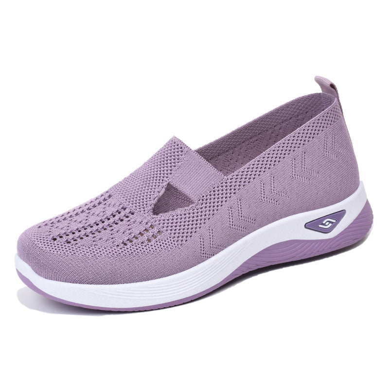 Women's Slip-On Walking Shoes with Cushioned Sole Comfort