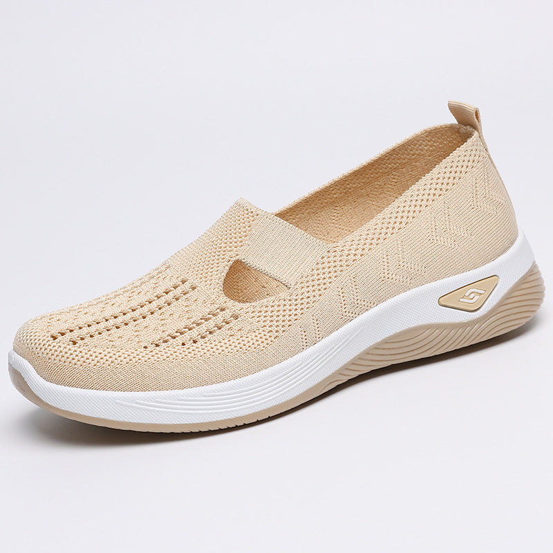 Women's Slip-On Walking Shoes with Cushioned Sole Comfort