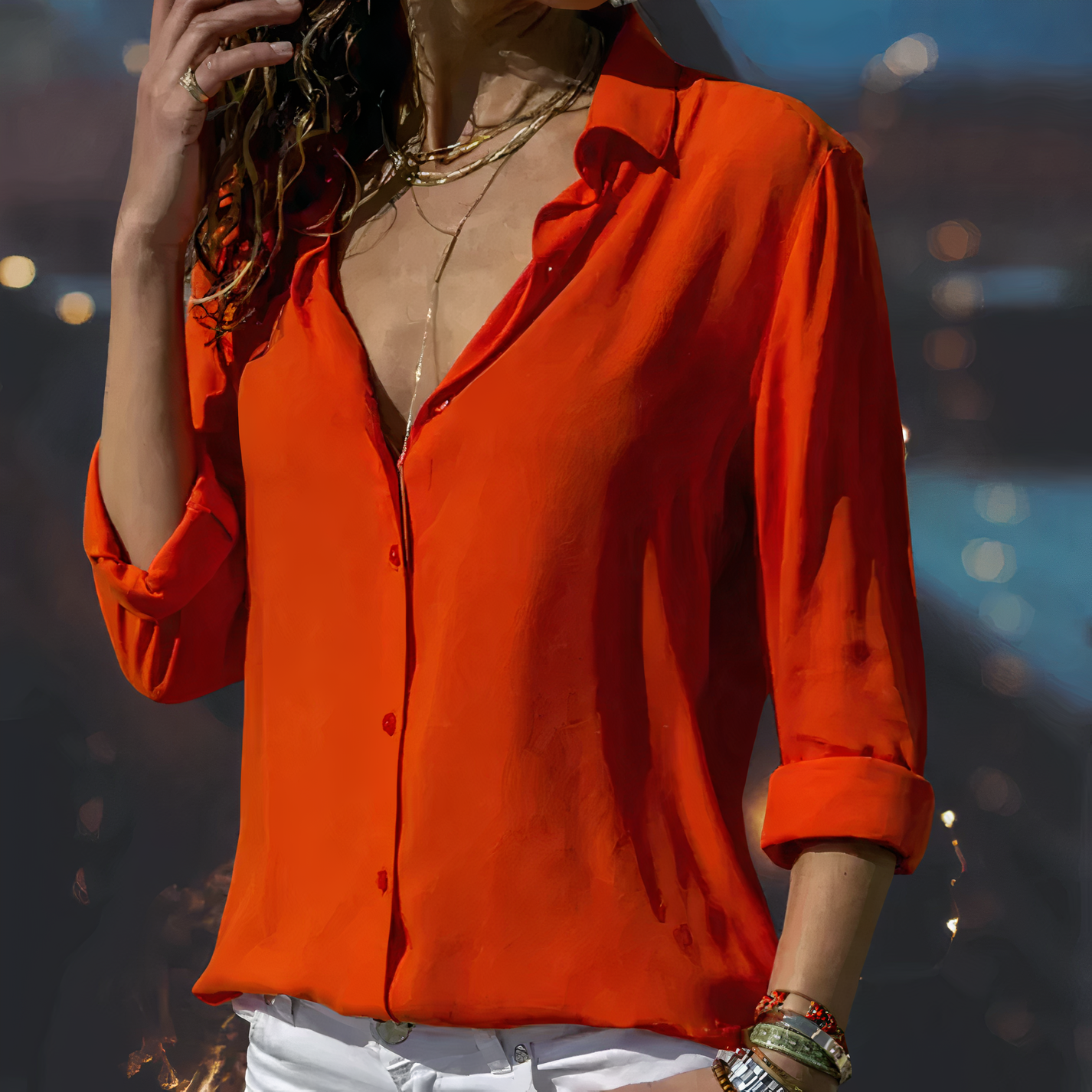Women’s Button-Down Blouse