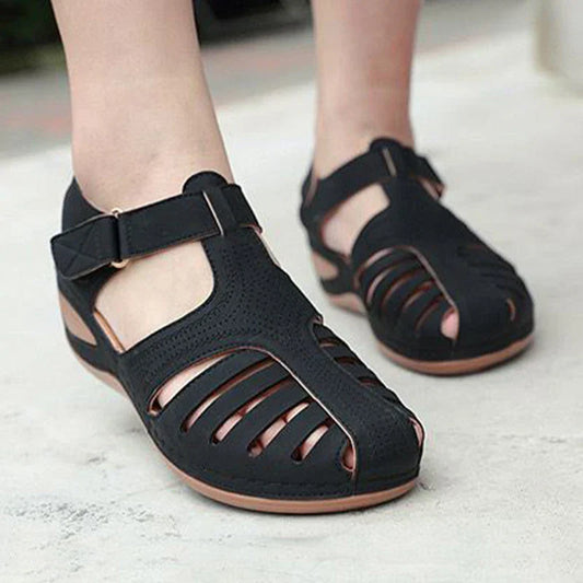 Women's Orthopedic Sandals with Cut-Out Design and Soft Soles