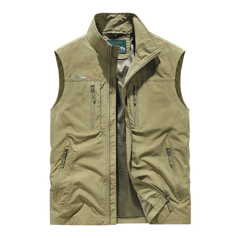Men's Sleeveless Zip-up Vest