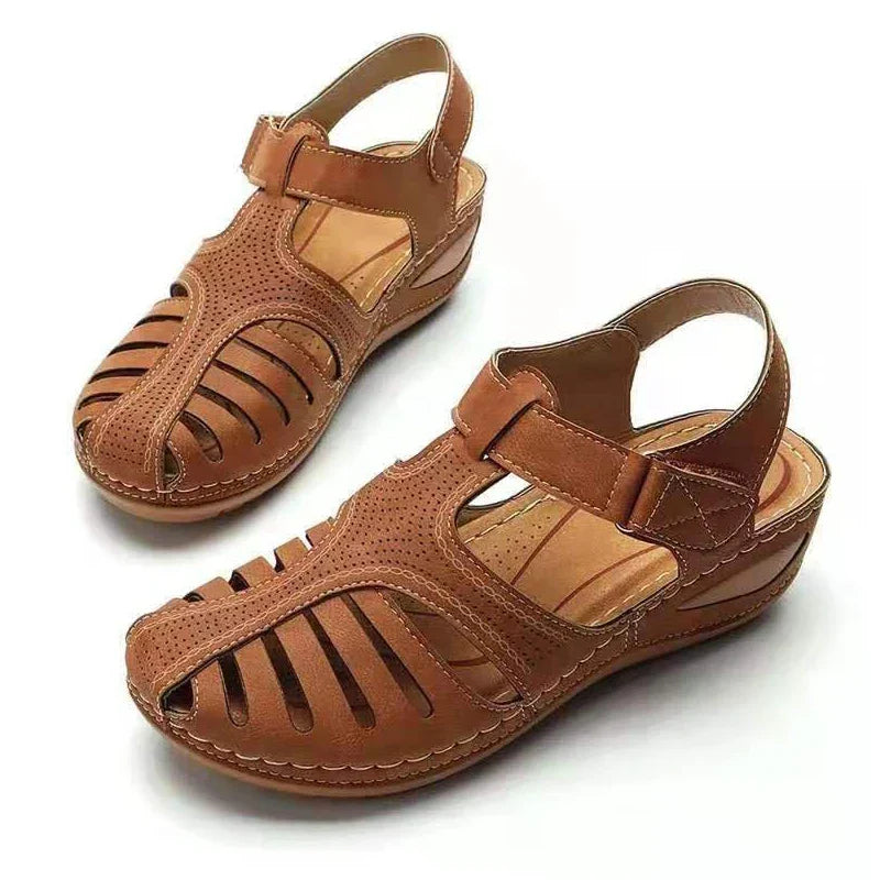 Women's Orthopedic Sandals with Cut-Out Design and Soft Soles