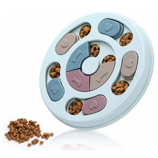 Dog Puzzle Feeding Bowl – Slow Feeder & Interactive Educational Toy to Relieve Boredom