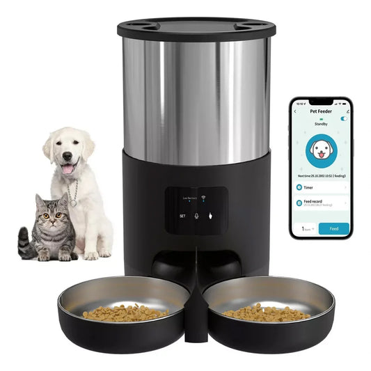4.5L Smart Automatic Pet Water & Food Dispenser – TuYa APP Control for Cats & Dogs