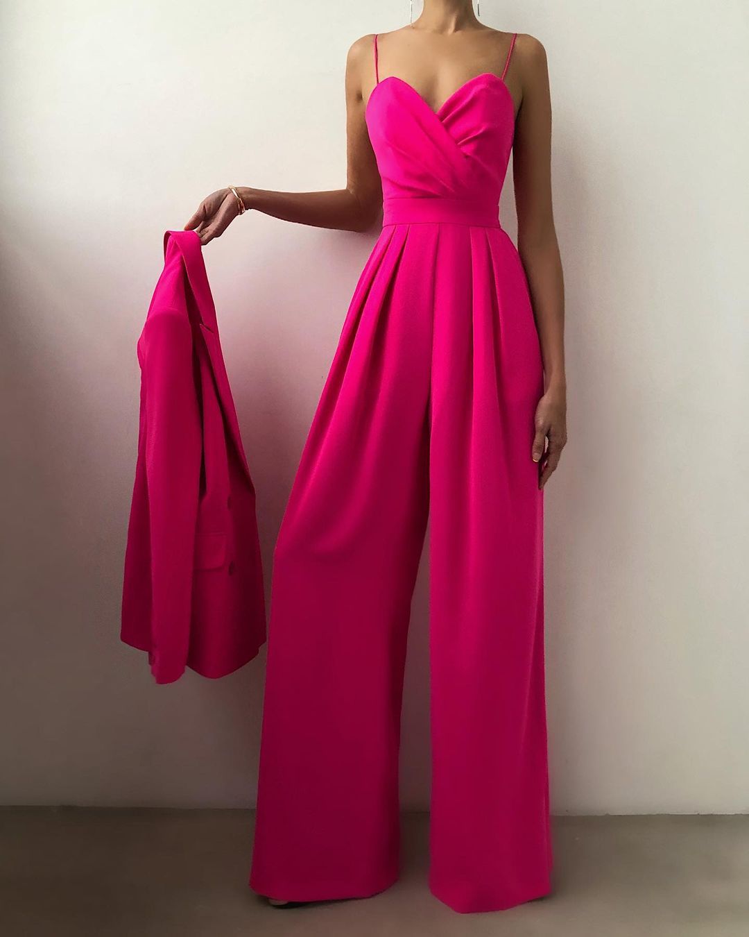 Women's Strappy Elegant Wide-Leg Jumpsuit