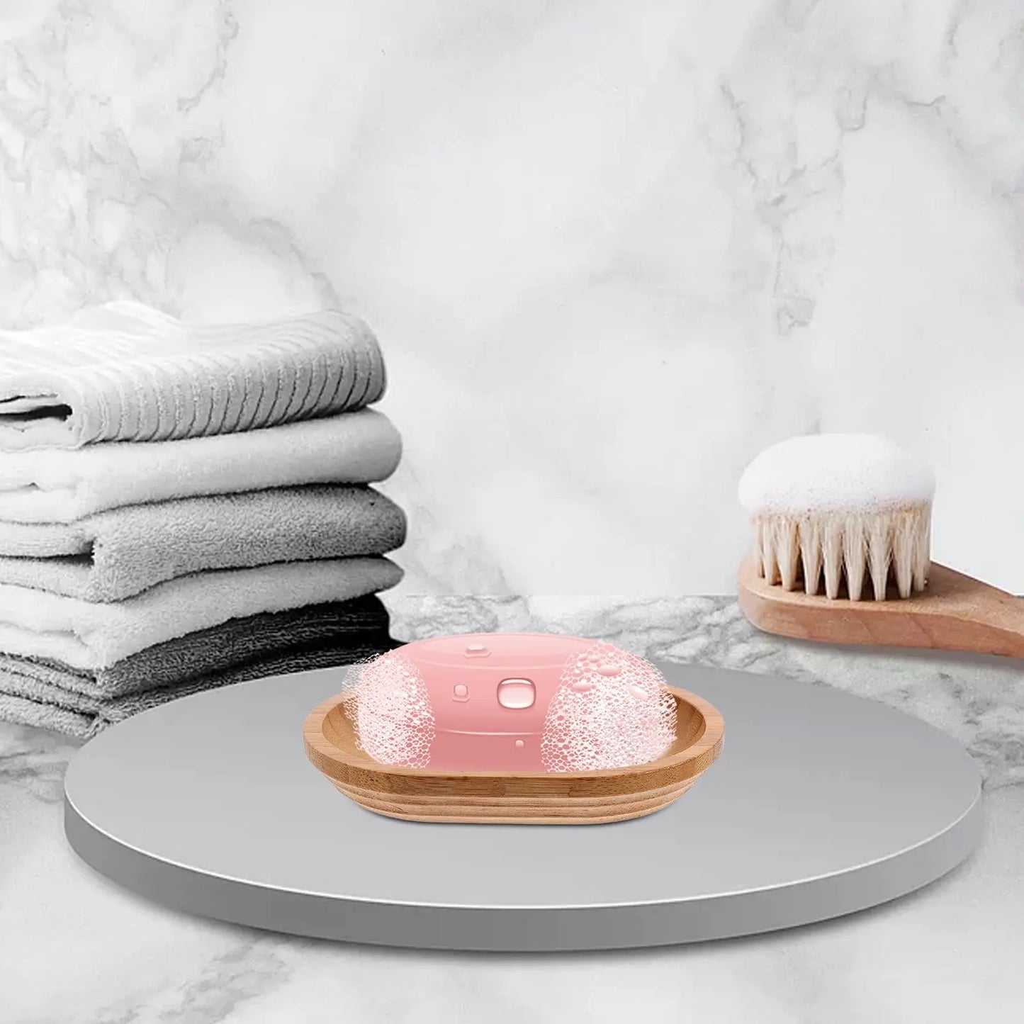 Bamboo Bathroom Soap Holder with Drainage