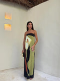 Women's Boho Off-The-Shoulder Maxi Dress