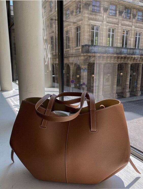 Women's Vintage-Inspired Tote Bag with Sturdy Top Handles