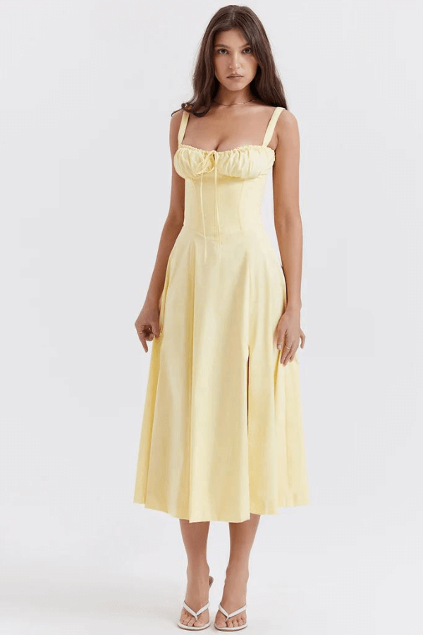 Elegant Corset Sun Dress for Women