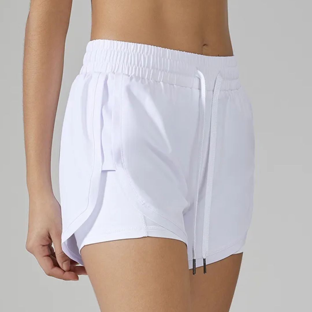 Women's Running Swim Shorts with Phone Pocket and Inner Liner