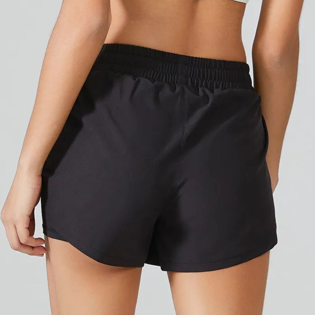 Women's Running Swim Shorts with Phone Pocket and Inner Liner