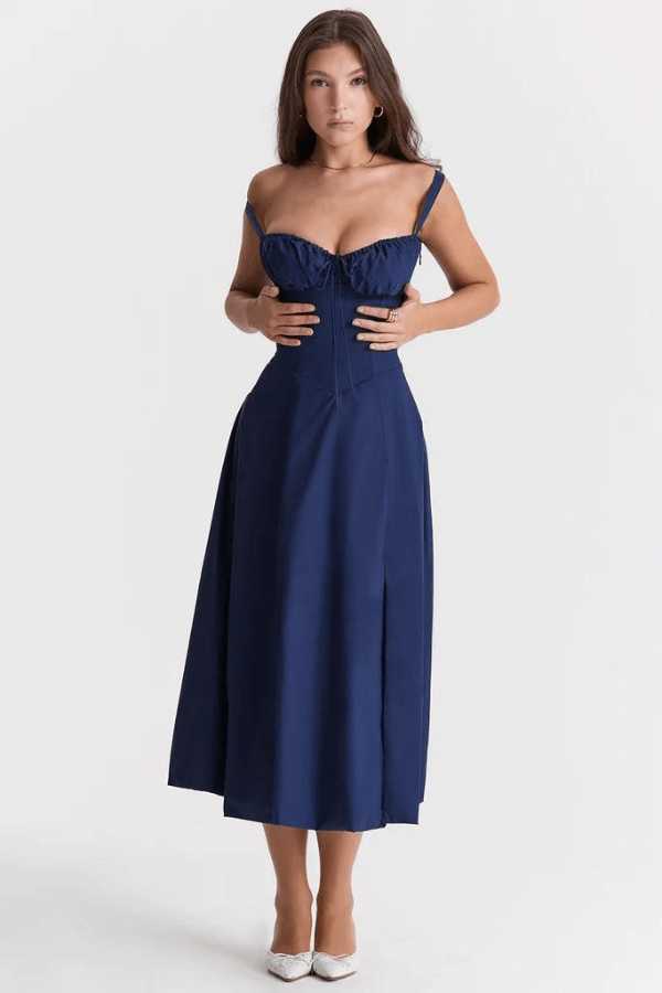Elegant Corset Sun Dress for Women