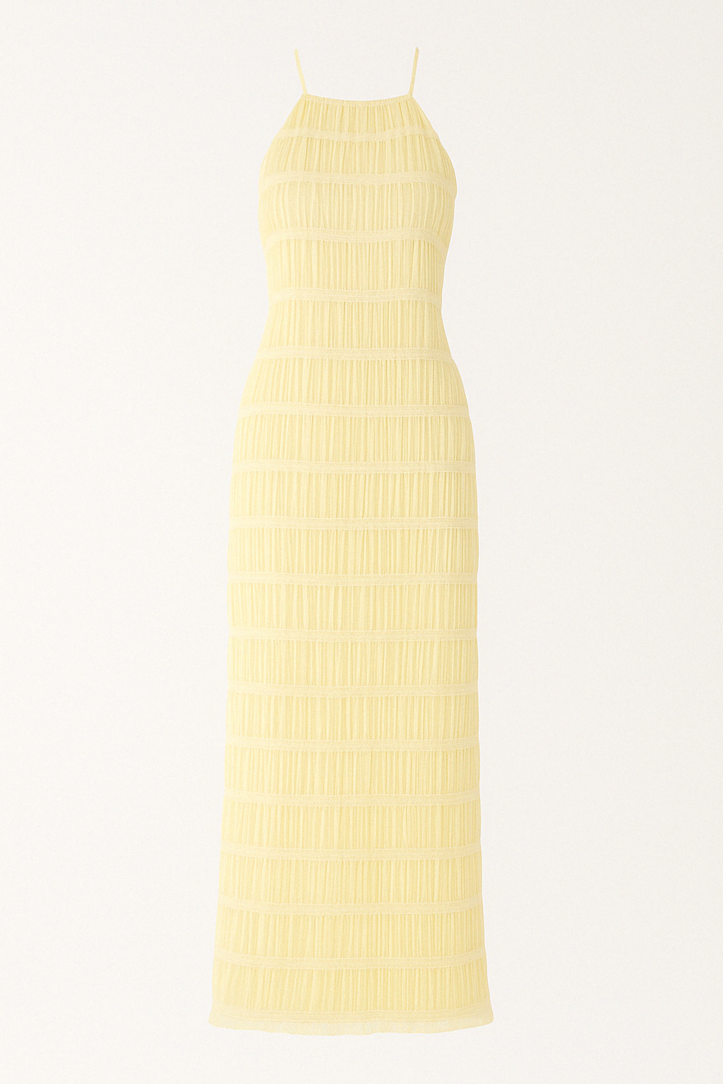 Women's Halter Neck Textured Maxi Dress