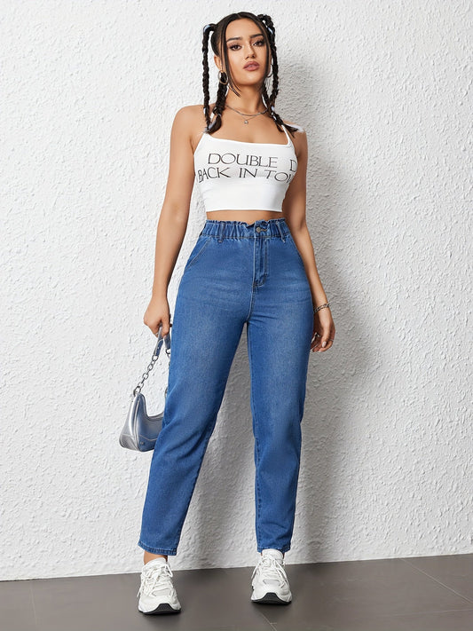 Relaxed High-Waist Jeans for Women