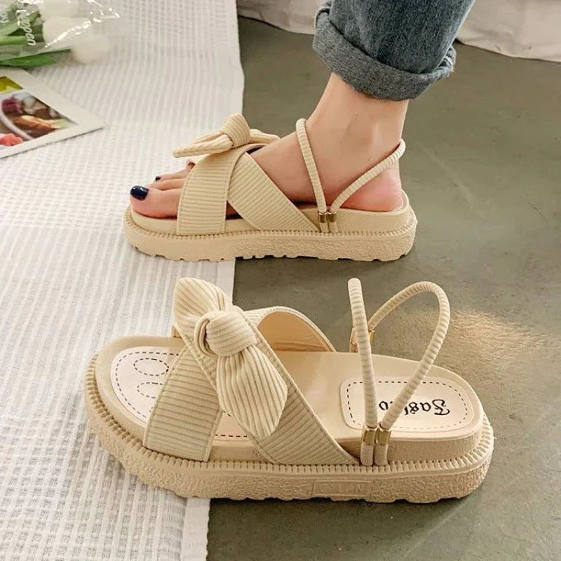 Women's Bow Strap Platform Sandals