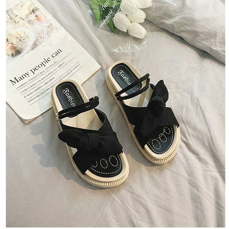 Women's Bow Strap Platform Sandals