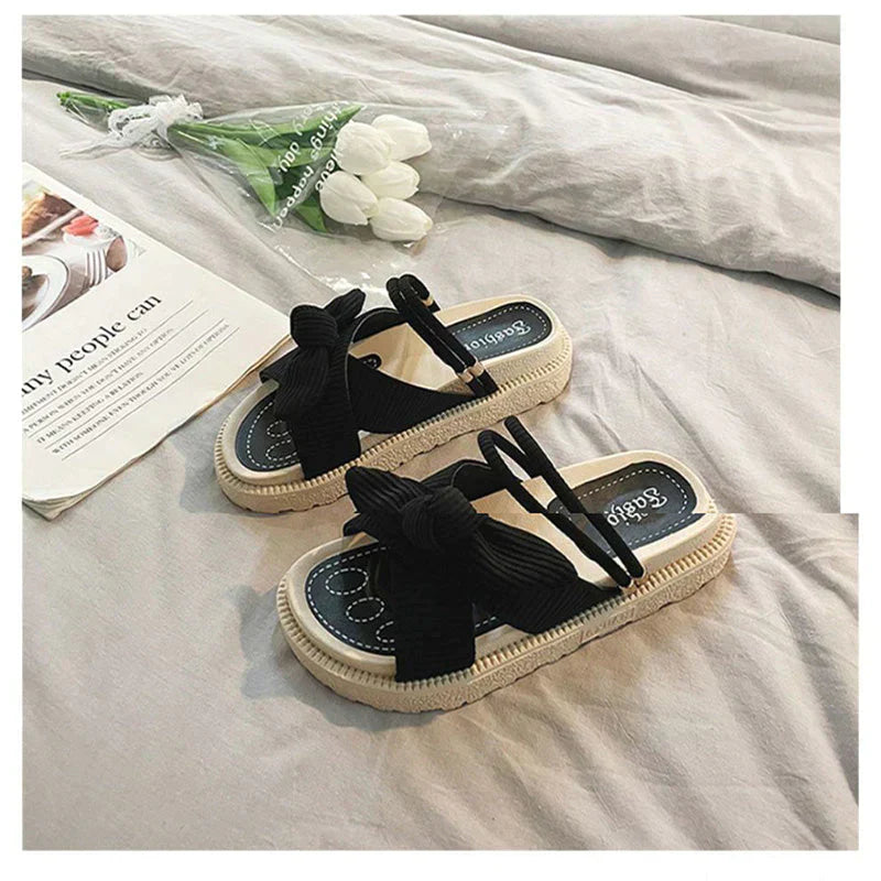 Women's Bow Strap Platform Sandals