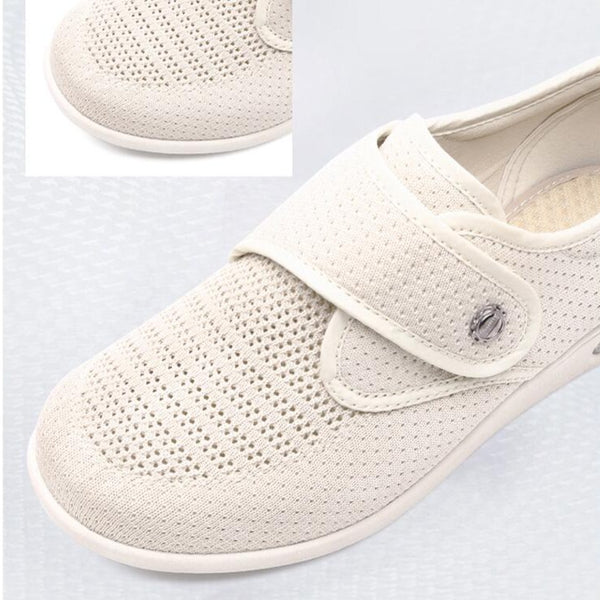 Women's Orthopedic Sneakers with Adjustable Hook-and-Loop Closure