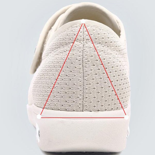 Women's Orthopedic Sneakers with Adjustable Hook-and-Loop Closure