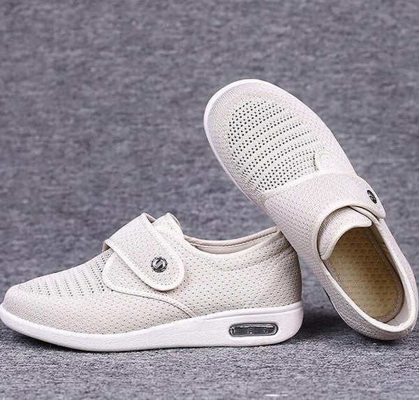 Women's Orthopedic Sneakers with Adjustable Hook-and-Loop Closure